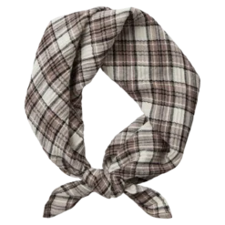 Checked Crepe Scarf 26, W. - Dame Halstørklæde