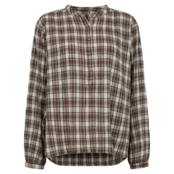 Checked Crepe Shirt 26, W. - Dame Skjorte