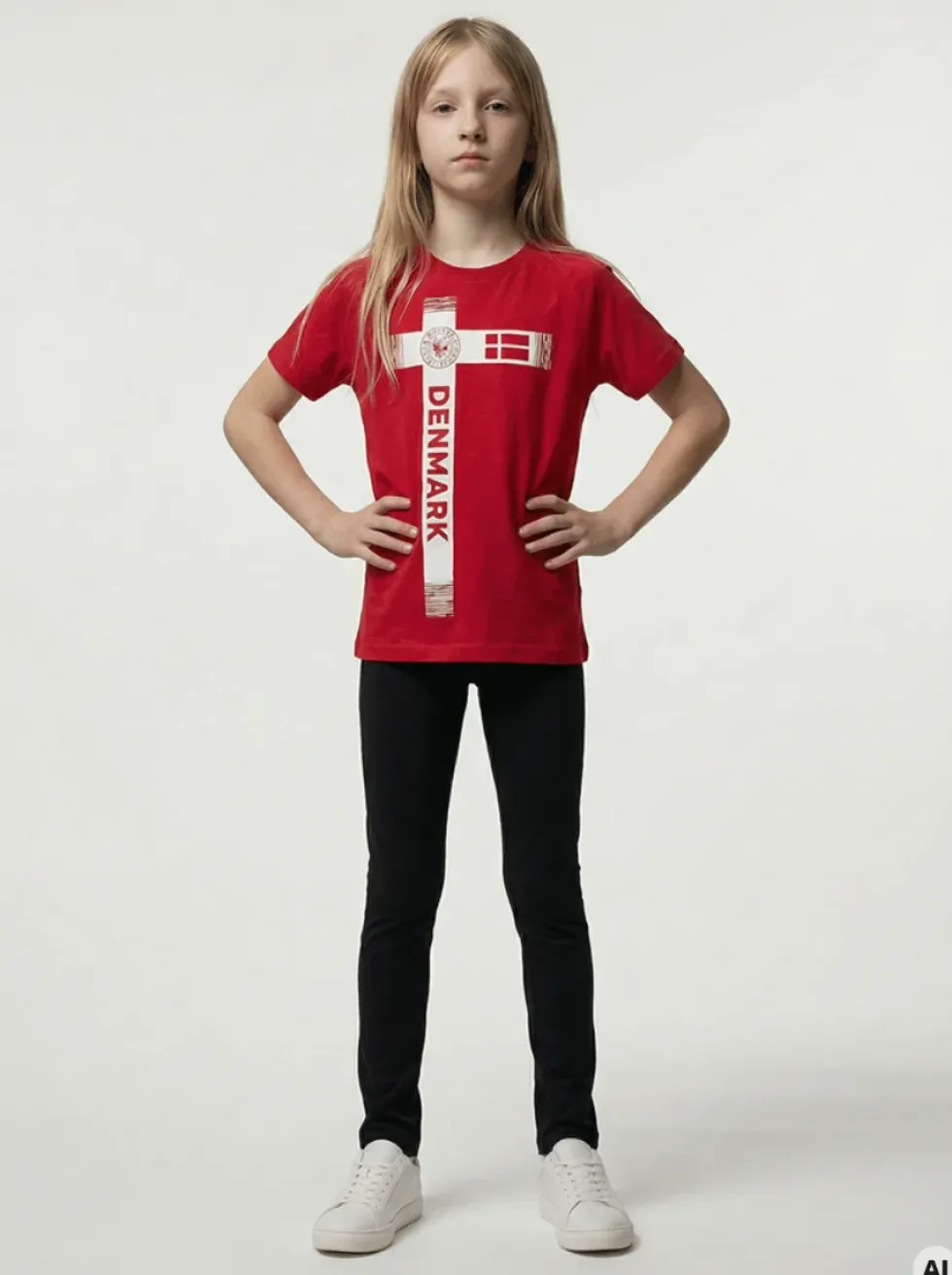 DK T-shirt, Jr - Børne Danmarks T-Shirt