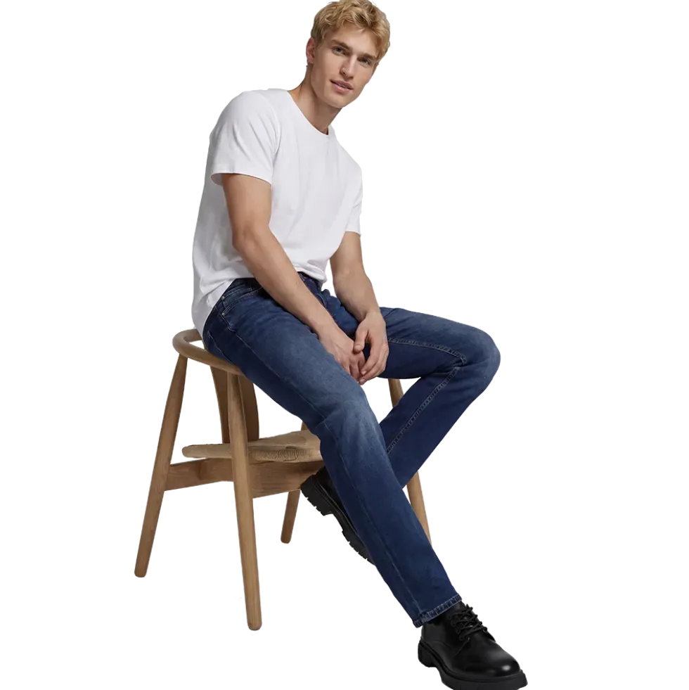 JREBAdam JJCraft Jeans BLUE - Herre Bukser