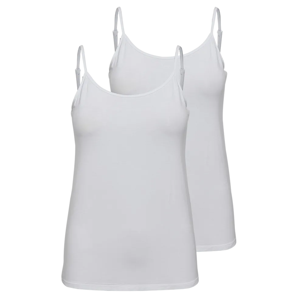 Ladies Bamboo Singlet 2 Pack - Dame Top