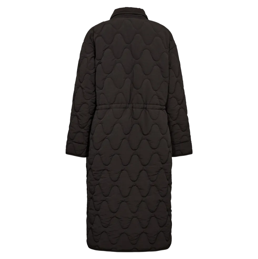 Penny Long Quilted Jacket 25, W. - Dame Oversize Fritidsjakke