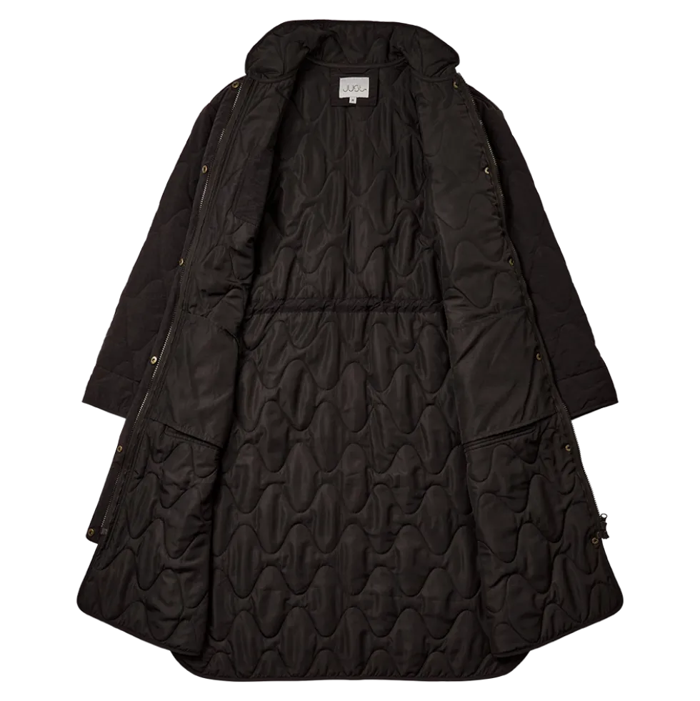 Penny Long Quilted Jacket 25, W. - Dame Oversize Fritidsjakke