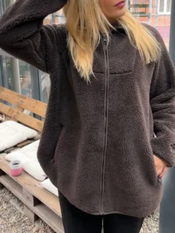 Pippa Fleece, W. - Dame Oversize Fleecetrøje