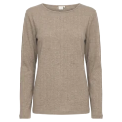 Pointelle L/S Tee 26, W. - Langærmet Dame T-Shirt