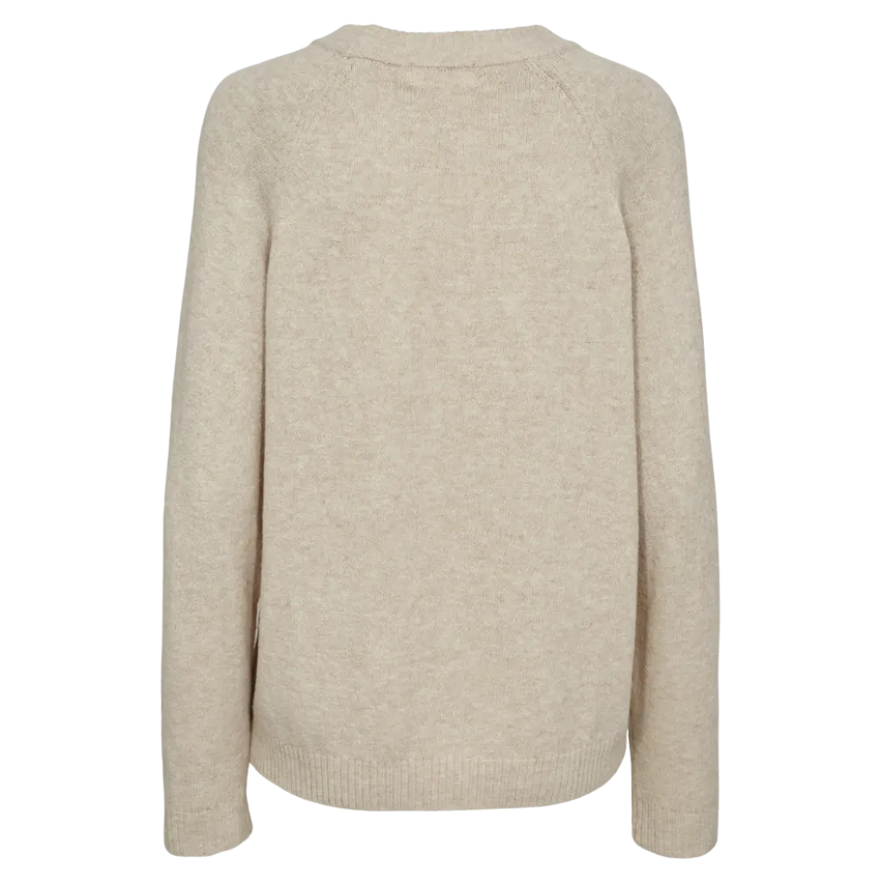 Pullover Rib Neck 26, W. - Dame Striktrøje