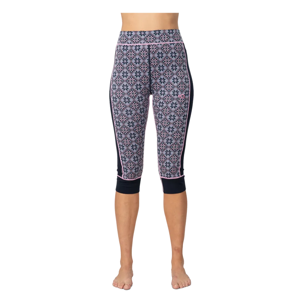 W Rose Hi Waist Capri - Dame Skiundertøj