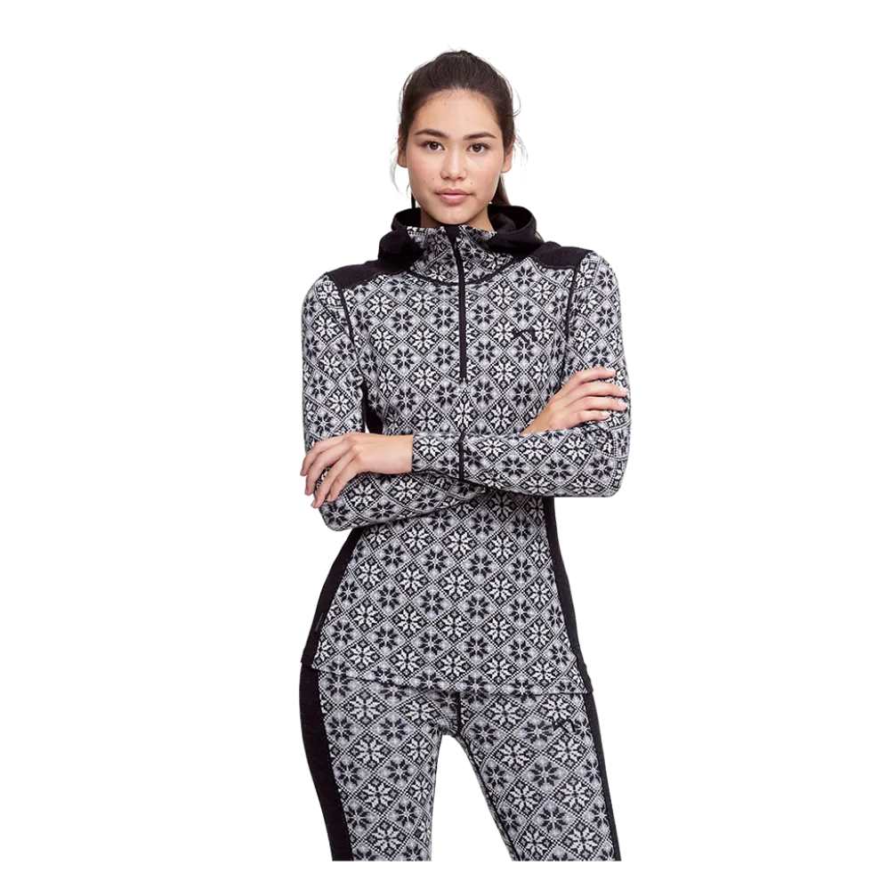 W Rose Hood 100% Wool - Dame Skiundertøj