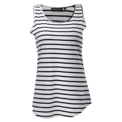 W Striped Singlet - Dame Top